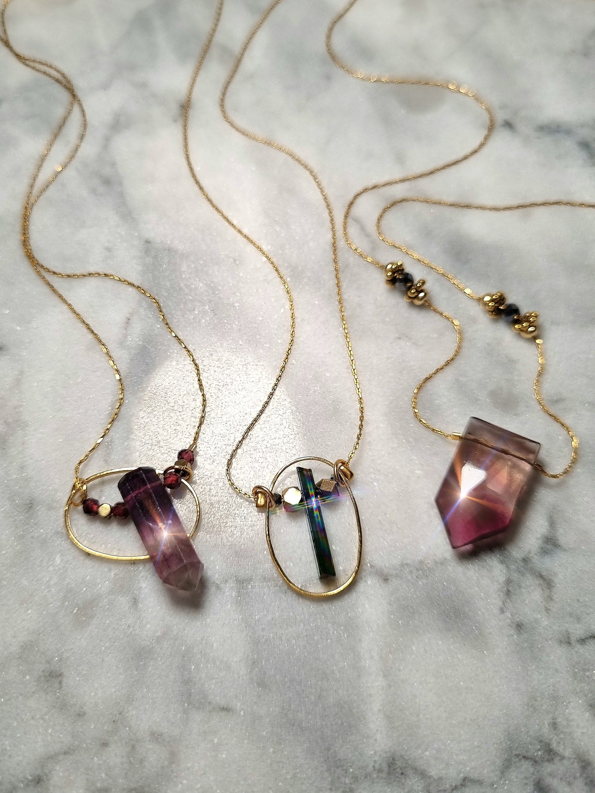 Three fluorite in the Secret Garden