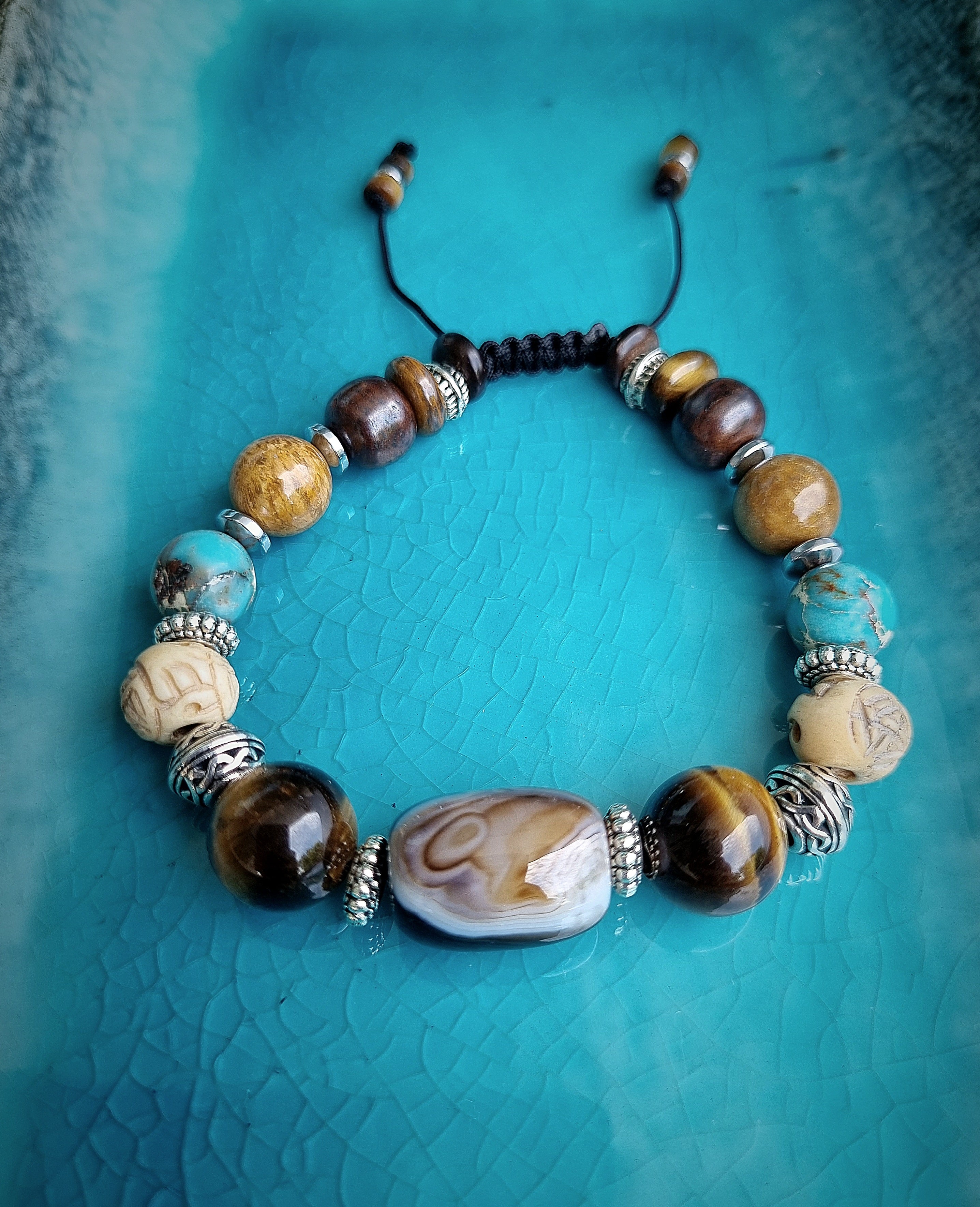 Cappuccino Agate Bracelet